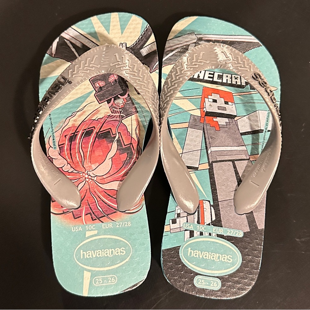Minecraft Havaianas Flip Flops